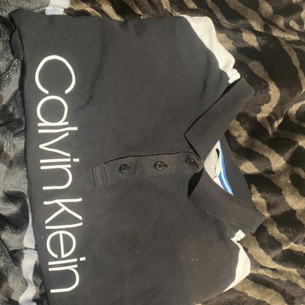 Black Calvin Klein Button Up Large